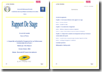 Rapport de stage effectué au sein de La Poste l'impact...