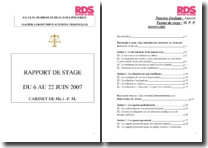 rapport de stage en cabinet davocats